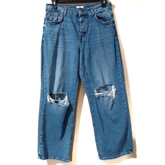 FOREVER 21 Relaxed Fit Wide Leg Jeans 31 - Picture 1 of 4